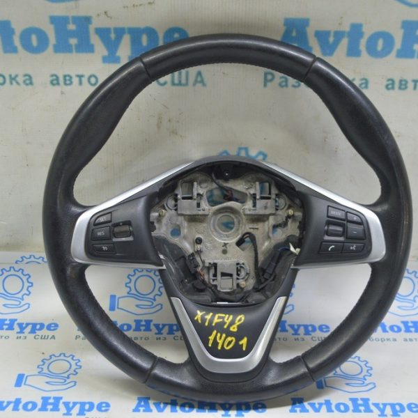 Накладка руля BMW X1 F48 16-22 нижняя часть, черн с хромом 32-30-6-872-557