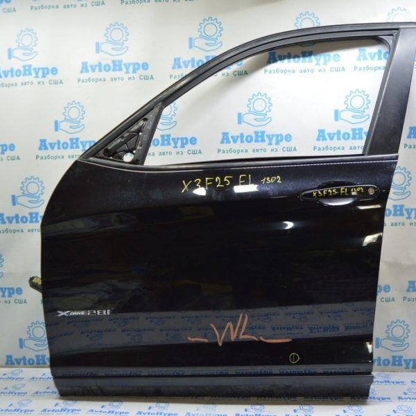 Дверь в сборе передняя левая BMW X3 F25 11-17 (01) черный цвет без динамика карты и зеркала 41-51-7-355-803