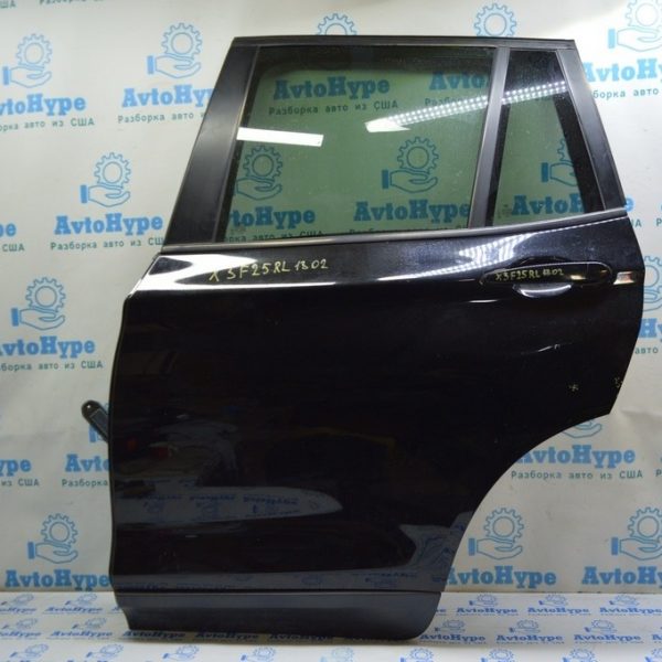 Дверь в сборе задняя левая BMW X3 F25 11-17 черный цвет (02) без карты 41-52-7-238-695