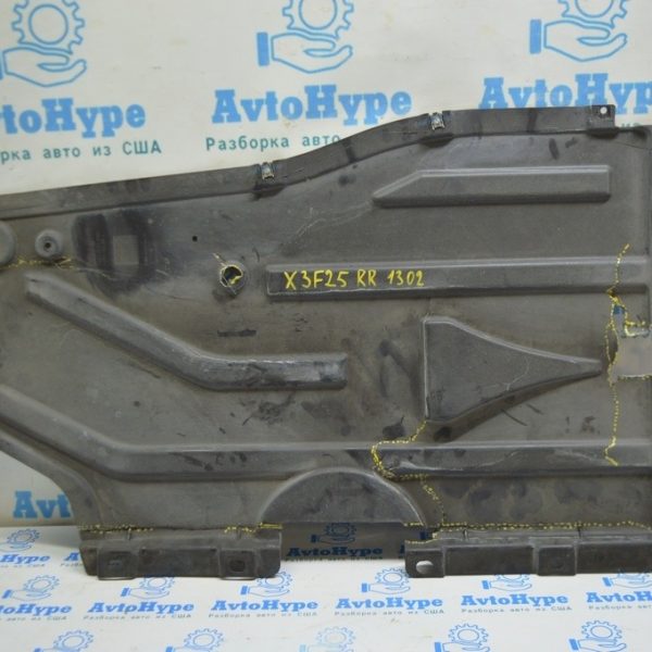 Защита днища зад прав BMW X3 F25 11-17 (02) деф. 51-75-7-213-674
