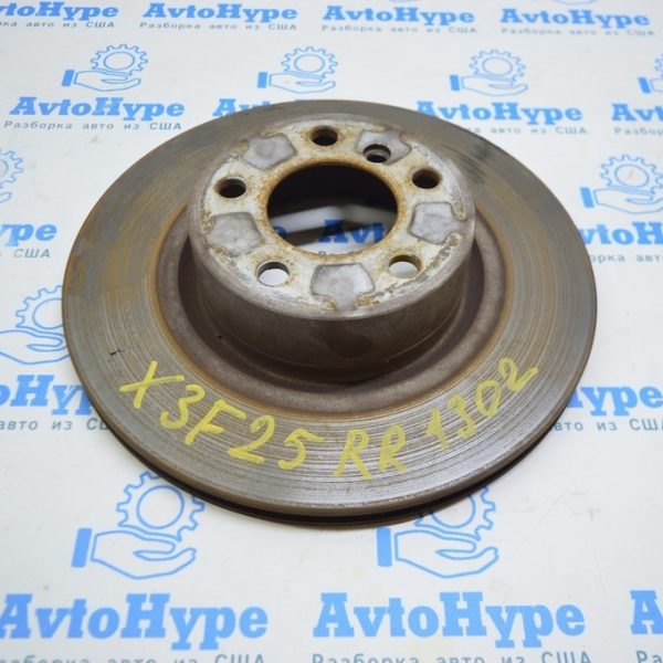 Диск тормозной зад прав BMW X3 F25 11-17 (02) 34-20-6-886-482