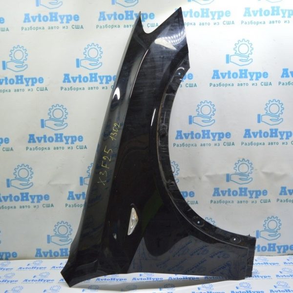 Крыло переднее правое BMW X3 F25 11-17 (02) черный цвет 41-35-7-267-324