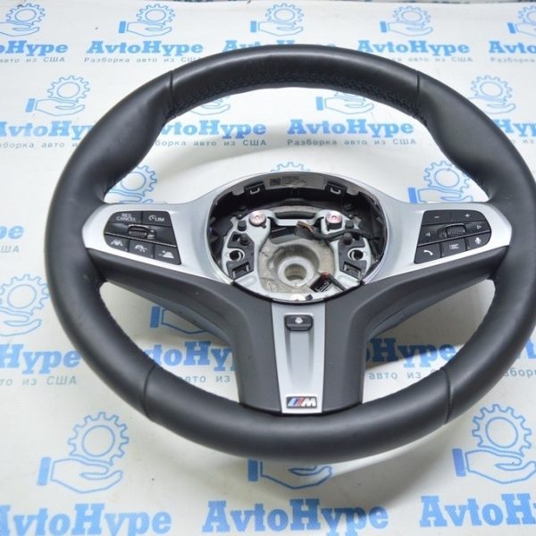 Руль в сборе без Airbag m sport BMW X3 G01 18- кожа, черный, с подогревом, максимальный (01) 32308094547