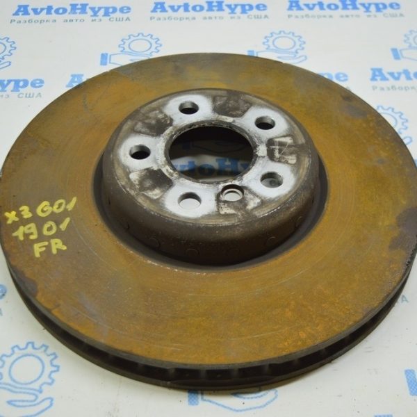 Диск тормозной передний правый BMW X3 G01 18- 348x36, m sport (01) 34116860912