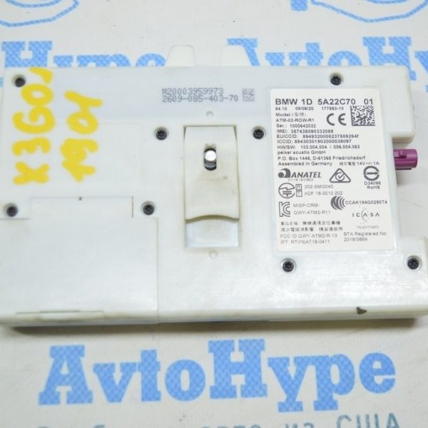 Telematics Control Unit Module BMW X3 G01 18-21 (01) 1D 5A22C70-01