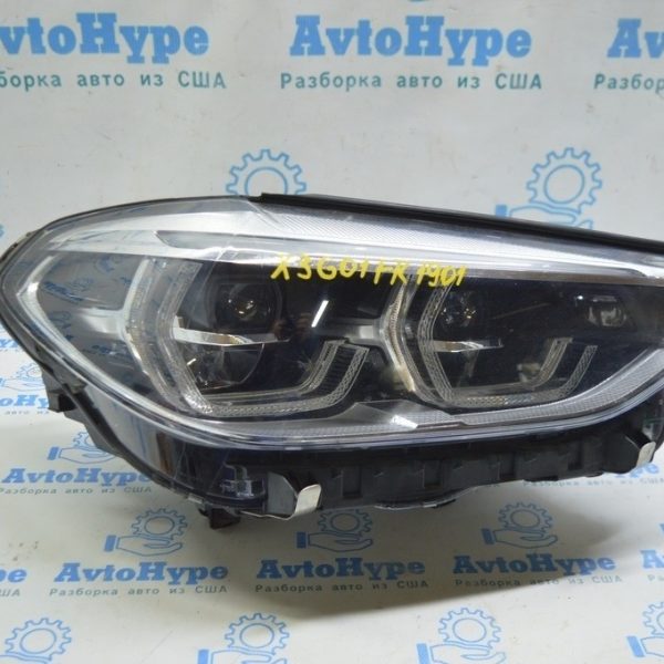 Фара передняя правая в сборе BMW X3 G01 X4 G02 18-21 LED ADAPTIVE (01) деф.2 креплений 8739658-03