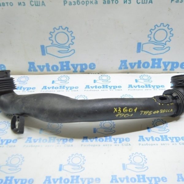 Воздуховод дроссельная заслонка-турбина BMW X3 G01 18-23 3.0T (01) деф. 13718651066