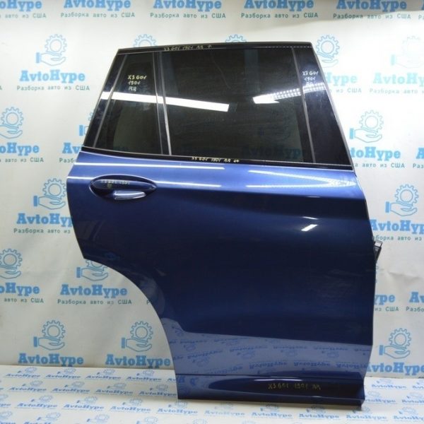 Дверь голая задняя правая BMW X3 G01 18-21 (01) цвет phytonic-blau metallic 41007465534