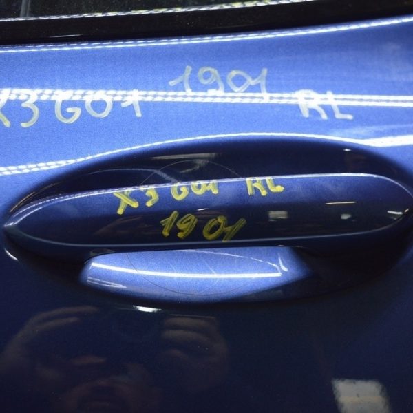 Ручка двери внешняя задняя левая BMW X3 G01 18-21 keyless (01) цвет phytonic-blau metallic 51219491461