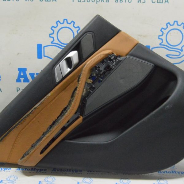 Обшивка двери (карточка) зад лев BMW X5 G05 19-23 коричн (01) оплавлена 51 42 9474047