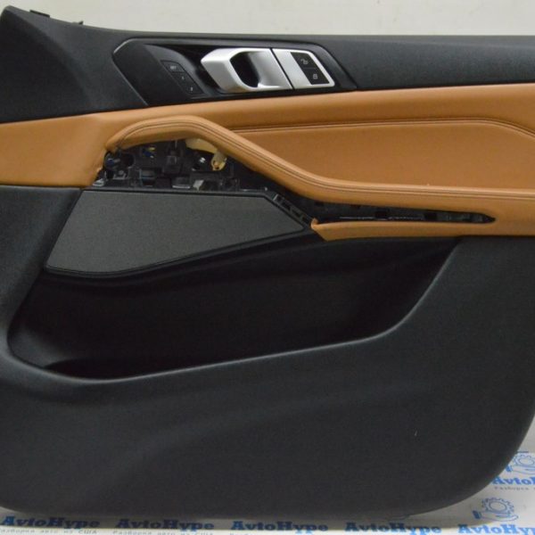 Обшивка двери (карточка) перед прав BMW X5 G05 19-23 коричн 51 41 9473872