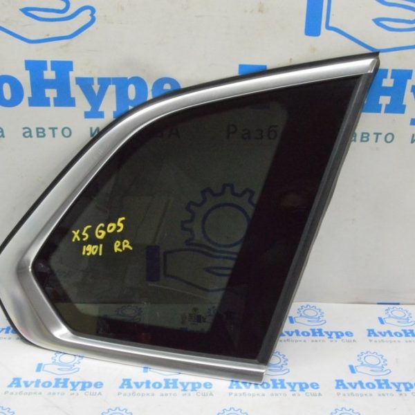 Форточка (глухое стекло) задняя правая BMW X5 G05 19-24 с хром молдингом 51 37 7444078