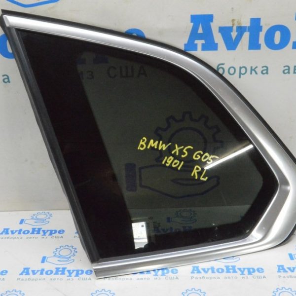 Форточка (глухое стекло) задняя левая BMW X5 G05 19-24 с хром молдингом 51 37 7444077