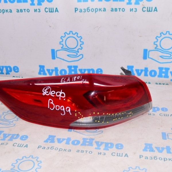 Фонарь внешний (крыло) левый Hyundai Elantra AD 17-18 дорест галоген (01) деф.трещина и топляк 92401-F3000
