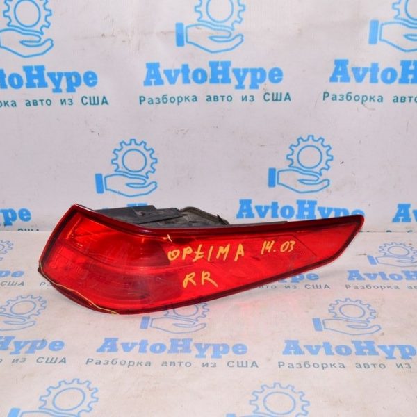 Фонарь внешний (крыло) правый Kia Optima 14-15 рест (03) (деф. Сколы и трещина в нижнем углу) 92403-4U520