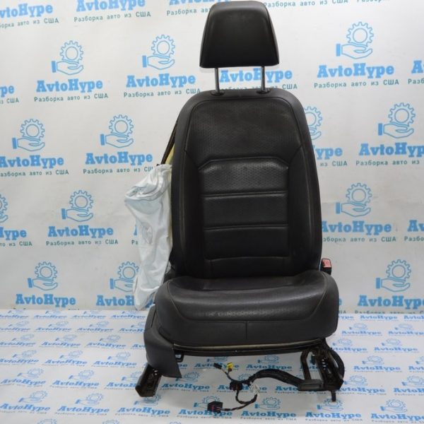 Пассажирское сидение VW Passat b7 USA кожа черн (05) с блоком 5C69593 без шкуры 561-881-806-AH-OQS