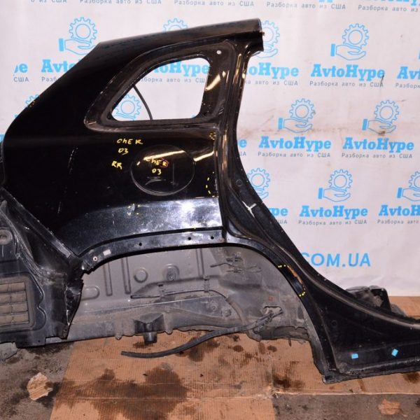 Четверть крыло задняя правая Jeep Cherokee KL 14- черная,цвет PXR (03) с батоном 68340136AA