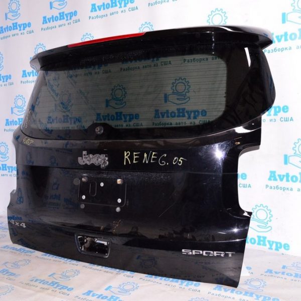 Дверь багажника голая Jeep Renegade 18-20 рест голая со стеклом (05) черн цвет 601 68398869AA