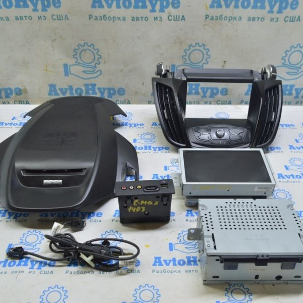 SYNC 2 В сборе рамка,хаб,дисплей,проводка,кронштейн (НЕ SONY) Ford C-max MK2 13-(03) DJ5T-14F239-DA