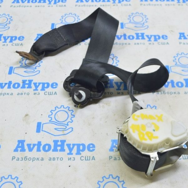 Ремень безопасности зад прав Ford C-max MK2 13- черн DM5Z-58611B68-AC