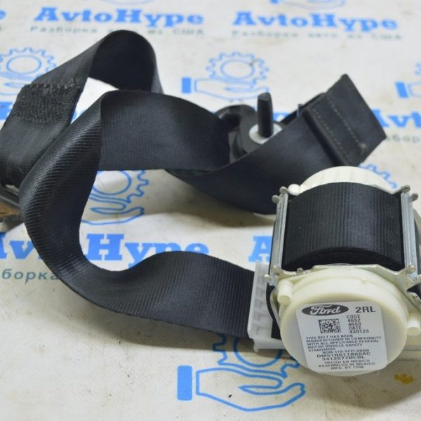 Ремень безопасности зад лев Ford C-max MK2 13- черн DM5Z-58611B68-AC