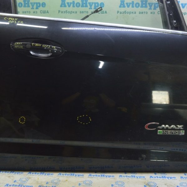Дверь в сборе передняя правая Ford C-max MK2 13-18 (03) черная, 2тычки DM5Z5820124B