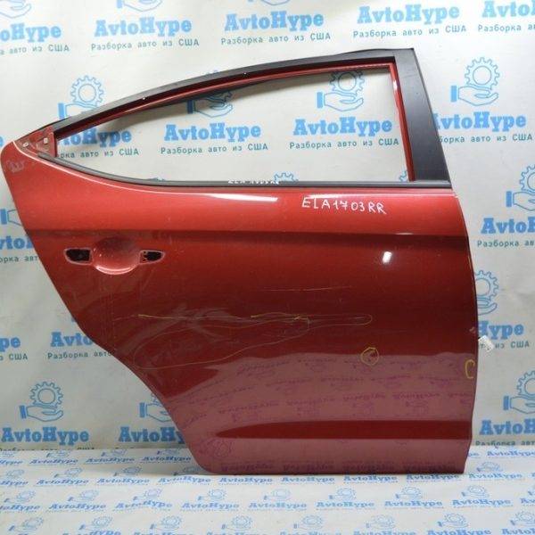 Молдинг дверь-стекло центральный зад прав HYUNDAI ELANTRA AD 17- черный матовый 83220-F2000