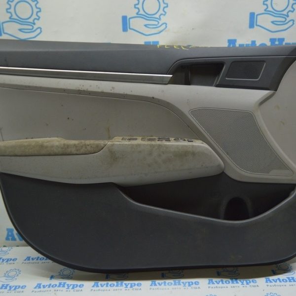 Обшивка двери (карточка) перед лев Hyundai Elantra AD 17- тряпка сер (03) 82305-F3060-UTH