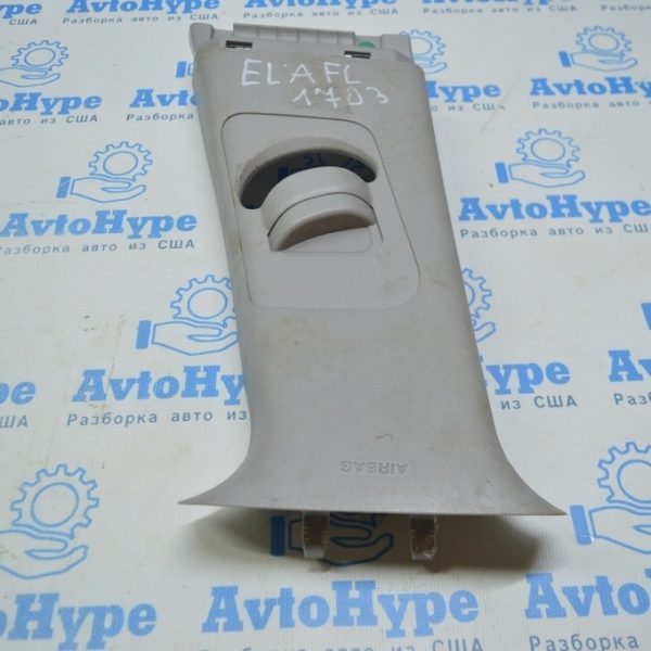 Накладка центральной стойки верхняя (ремень) левая Hyundai Elantra AD 17- серая царапины 85830-F3000-XU