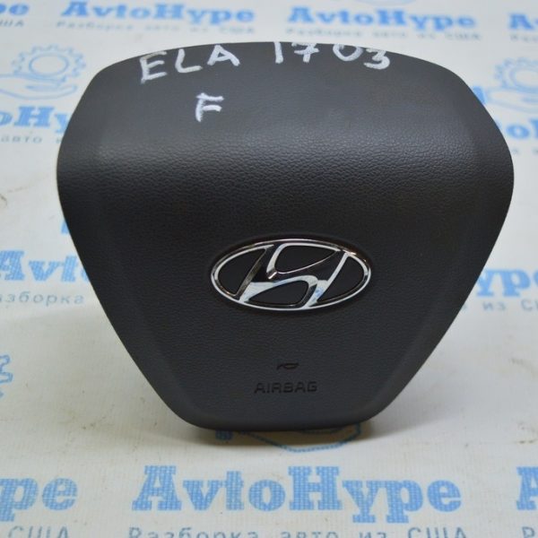Подушка безопасности airbag в руль водительская HYUNDAI ELANTRA AD 17-18 дорест черн (03) 56900-F30