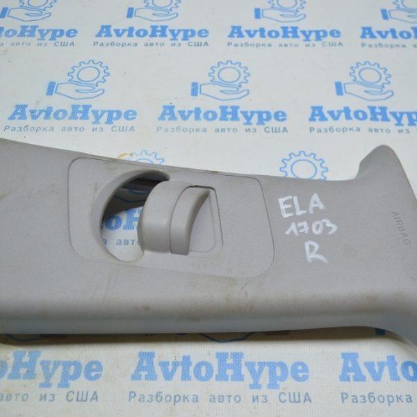 Накладка центральной стойки верхняя (ремень) правая Hyundai Elantra AD 17- серая 85840-F3000-X