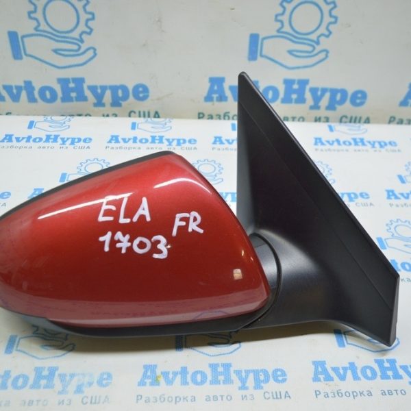Зеркало боковое правое Hyundai Elantra AD 17- 3 пина (03) красное 87620-F3050