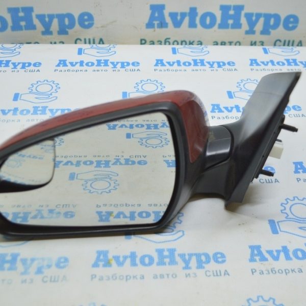 Зеркало боковое левое Hyundai Elantra AD 17- 3 пина, черное (03) красное 87610-F3050