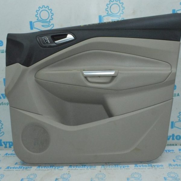 Обшивка двери (карточка) перед прав Ford Escape MK3 13- серая (08) CJ5Z-7823942-BC
