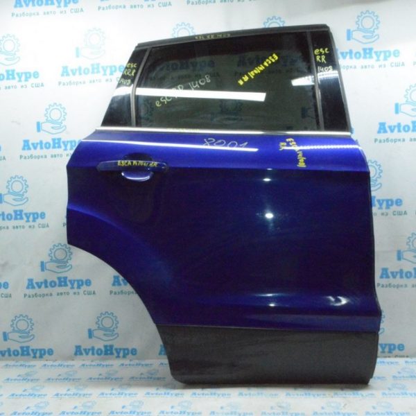 Дверь голая зад прав Ford Escape MK3 13- синий цвет J4(08) CJ5Z-7824630-A