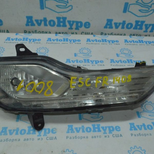 Поворотник прав Ford Escape MK3 13-16 дорест белый с птф (08) деф. крепления CJ5Z-13200-C