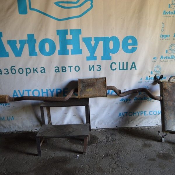 Выпускная трасса в сборе с бочкой Ford Escape MK3 13-  под хром насадки (10) CV6Z 5A289-D