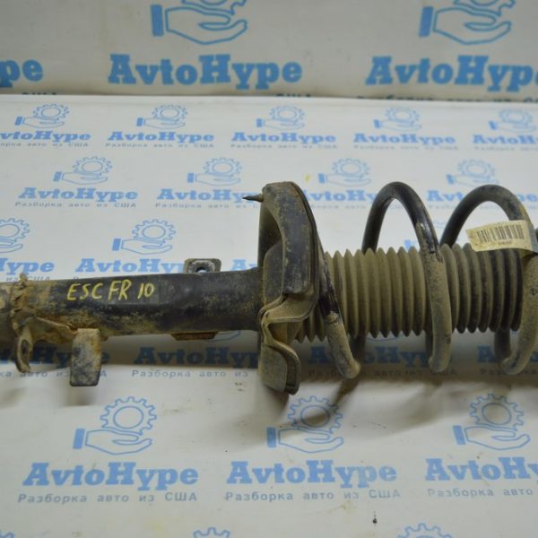 Стойка амортизатора в сборе перед прав Ford Escape MK3 13- (10) косая чашка CV6Z-18124-H