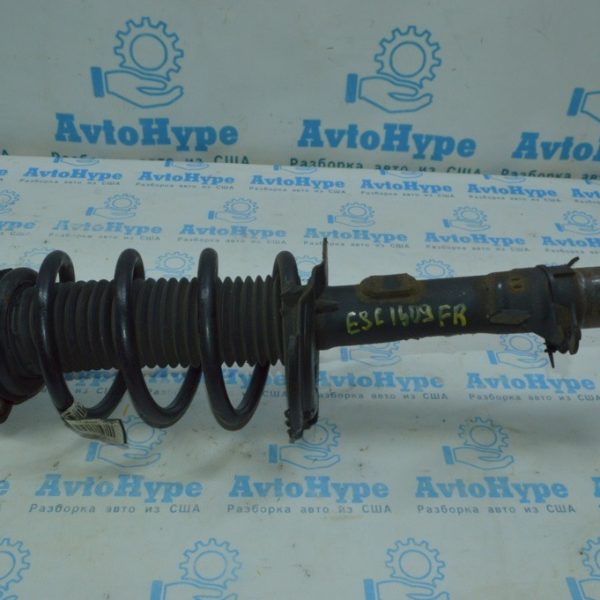 Стойка амортизатора в сборе перед прав Ford Escape MK3 13- (09) косая чашка CV6Z-18124-H