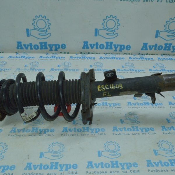 Стойка амортизатора в сборе перед лев Ford Escape MK3 13- (09) косая чашка CV6Z-18124-G