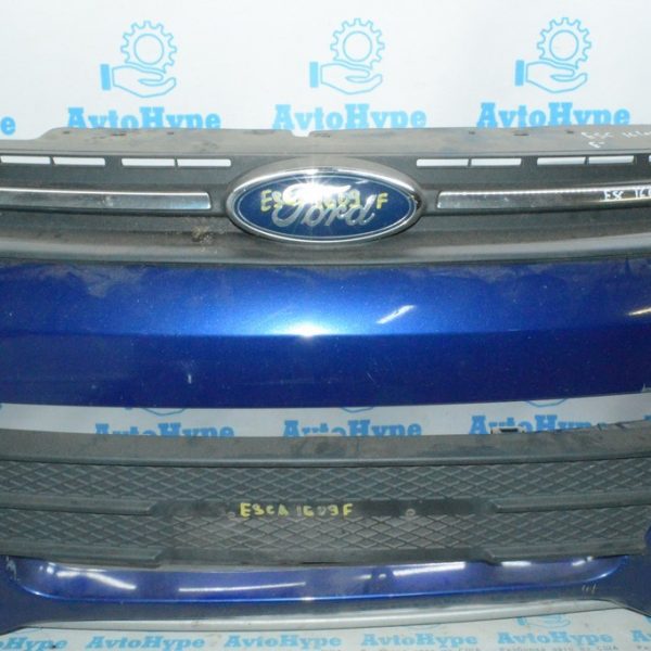 Решетка радиатора grill со значком Ford Escape MK3 13-16 дорест хром полоска CJ5Z-8200-DD