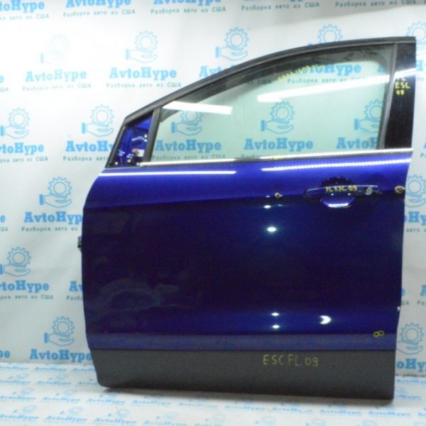 Дверь голая перед лев Ford Escape MK3 13- синий J4 (09) примята CJ5Z-7820125-A