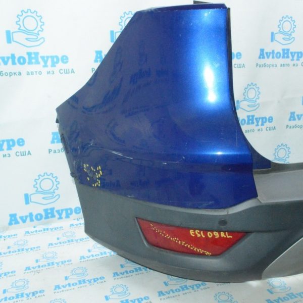 Бампер задний голый лев Ford Escape MK3 13-16 дорест синий цвет J4 (09) дефект CJ5Z-17811-APTM