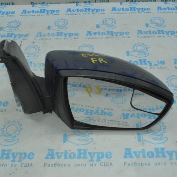 Зеркало боковое правое Ford Escape MK3 13- без поворотника (09) синее 3 пина CJ5Z-17682-BA