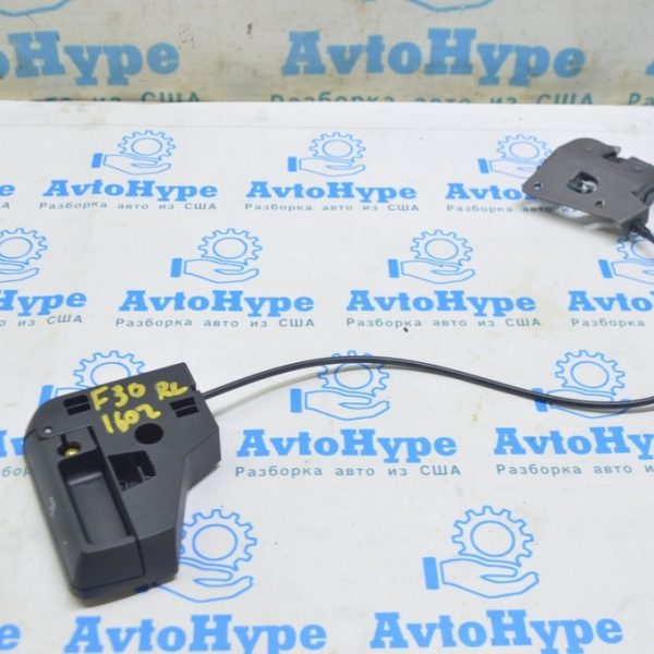 Замок заднего ряда сидений левый BMW 3 F30 12-19 с ручкой 52207392145