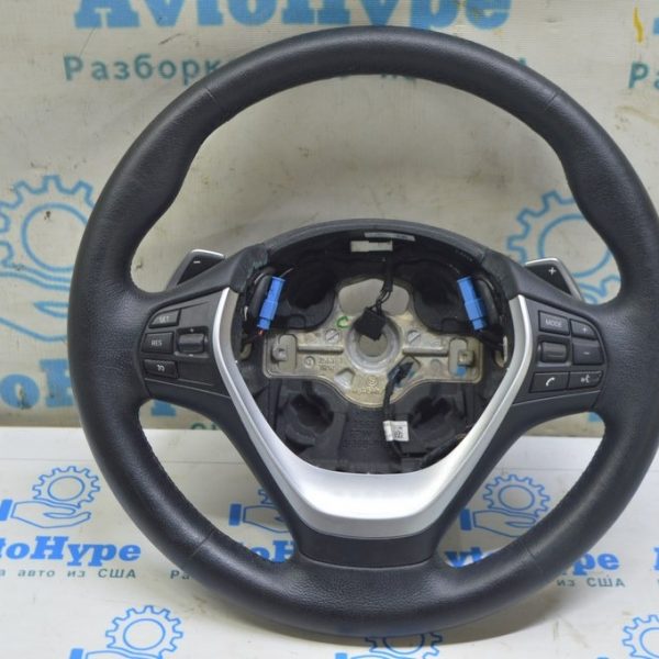 Руль (голый) BMW 3 F30 12-19 кожа черный (02) с подогревом 32 30 6878251