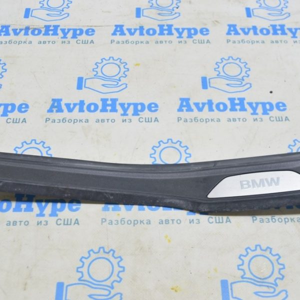 Накладка порога зад прав наружн BMW 3 F30 12-19 черн с хром 51-47-7-289-226