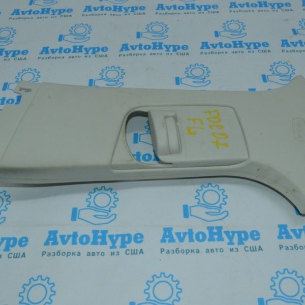 Накладка центральной стойки верхняя (ремень) левая Ford Focus mk3 11-18 серая CV6Z-5424357-BA