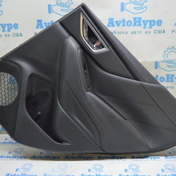 Обшивка двери (карточка) зад прав Subaru Forester 19- SK (01) черная кожа 94226SJ120VI