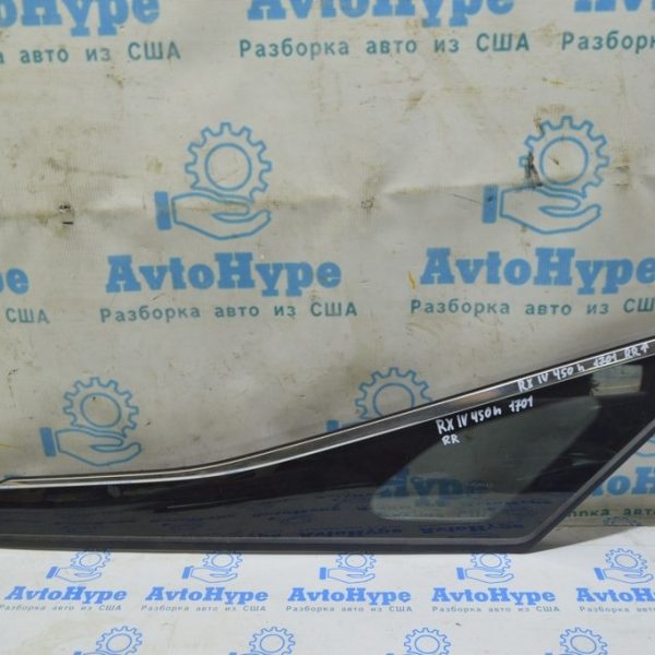 Форточка глухое стекло задняя правая Lexus RX350 RX450h 16-22 6271048310